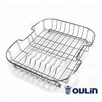 картинка Oulin корзина для посуды(фруктов) Ol-106L хром 